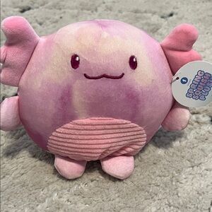 Adorable Pink and Cream Plush Toy